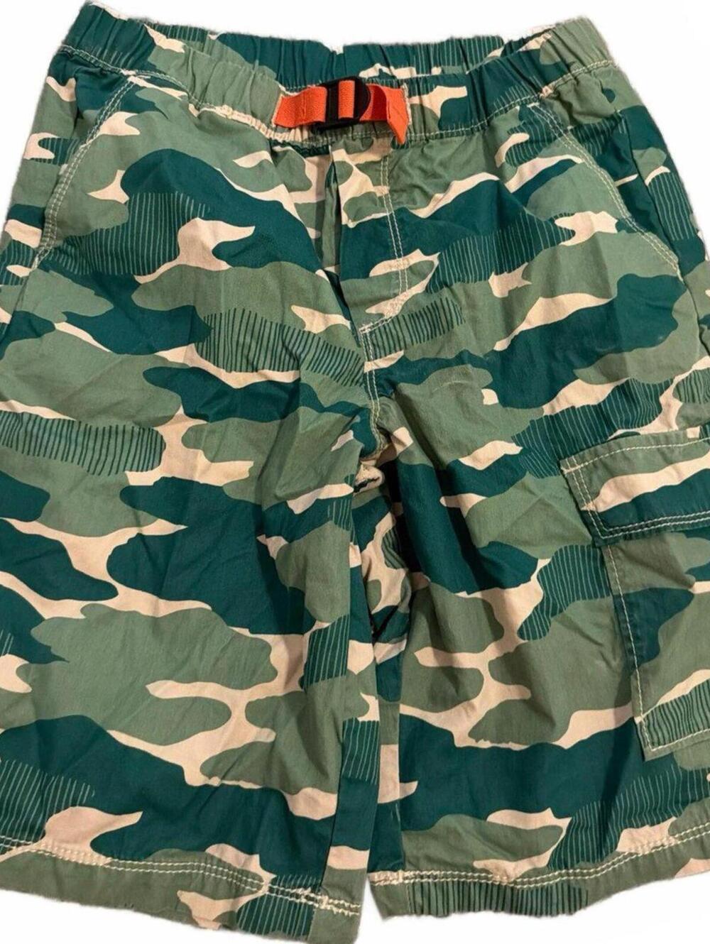 Hanna Andersson Kids Boys Camouflage Cargo Shorts 150/US 12